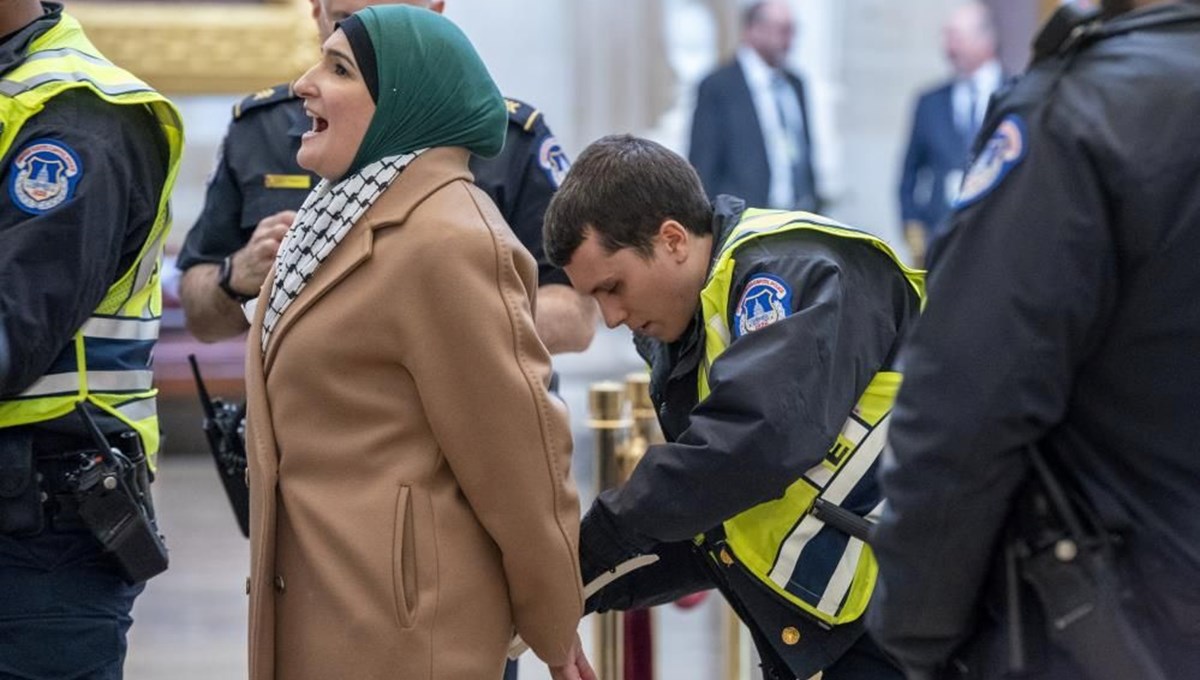 ABD Kongresi’nde İsrail protestosu: Çok sayıda gözaltı var