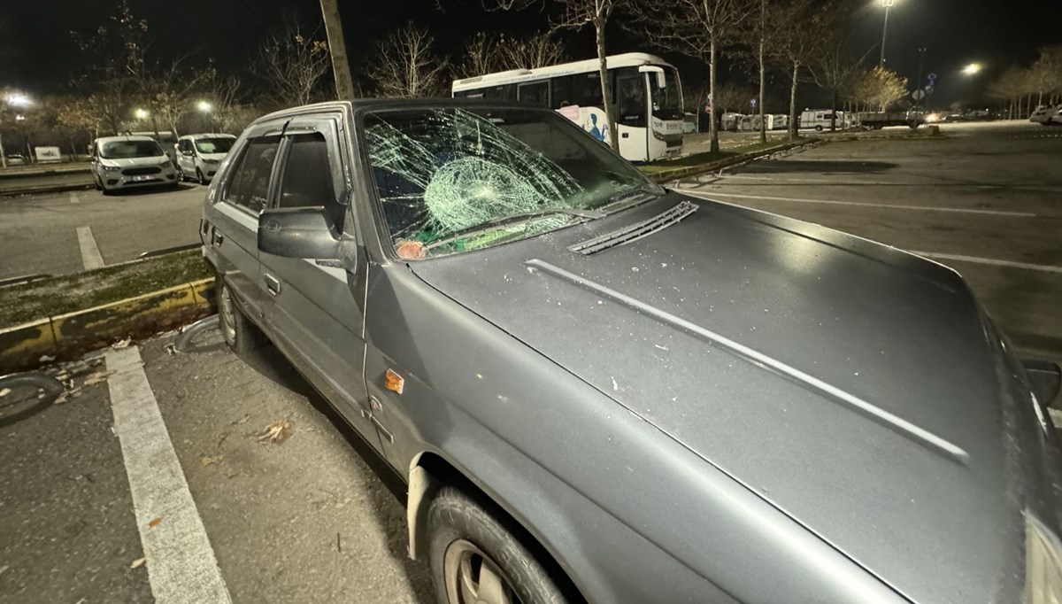 Park halindeki 35 aracın camları kırıldı
