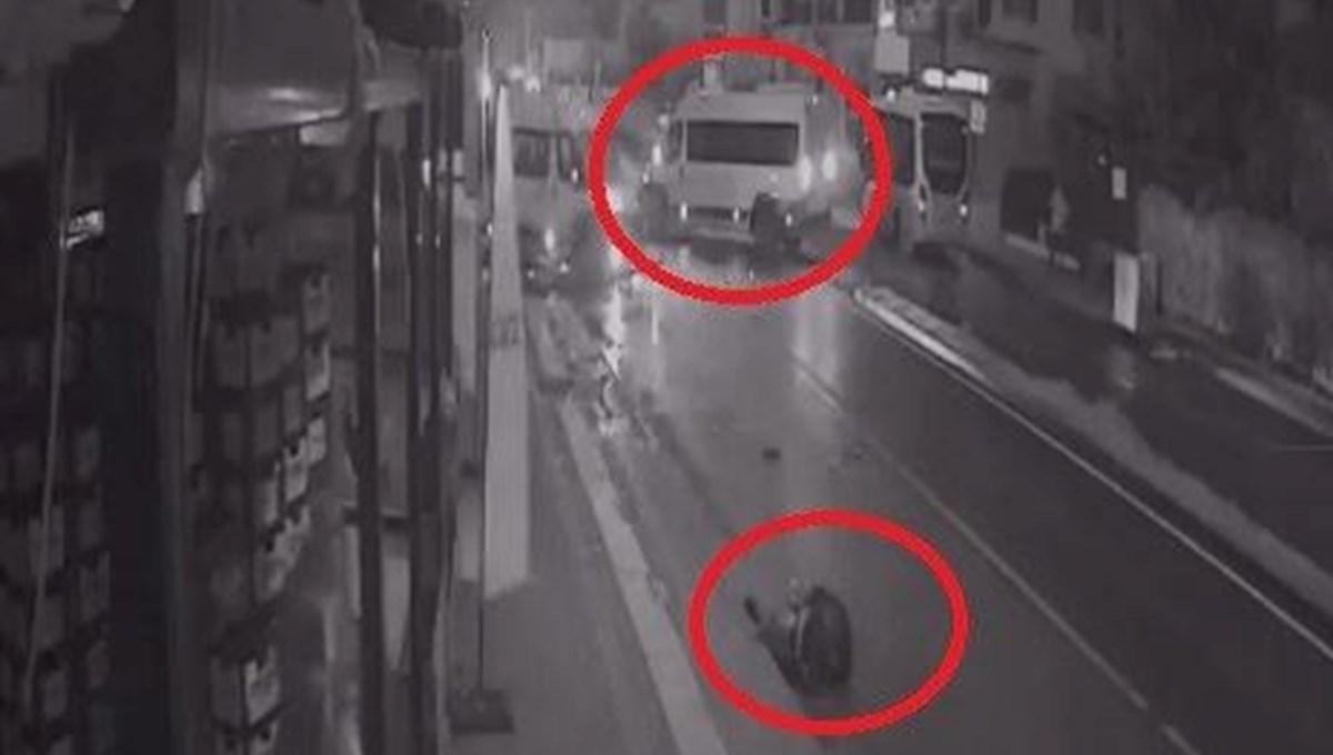 Tekirdağ'da feci kaza kamerada: Motosikletteki 2 kişi metrelerce sürüklendi