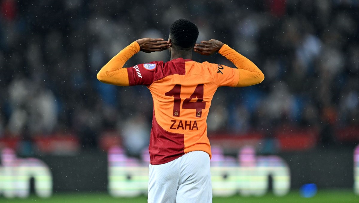Zaha damga vurdu: Galatasaray, Trabzon'da 5 golle 3 puana ulaştı