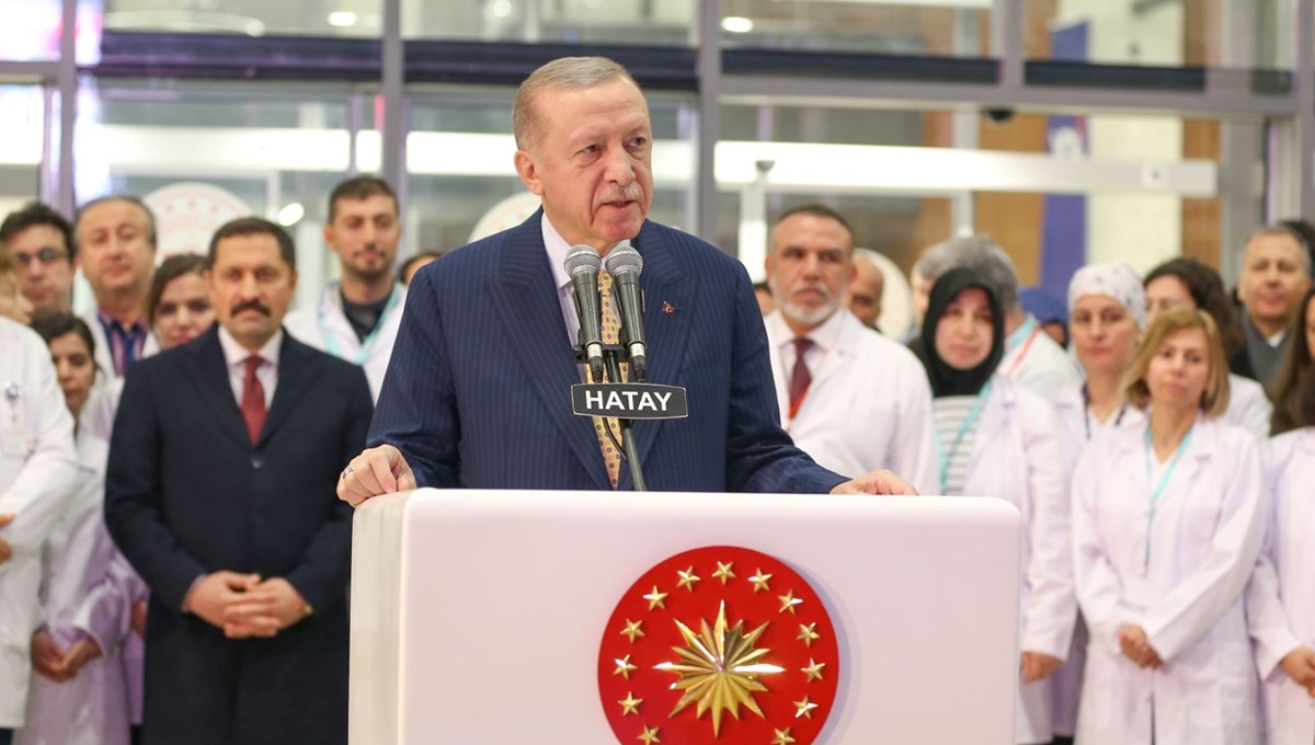 Depremin vurduğu Hatay’a iki yeni hastane | Cumhurbaşkanı Erdoğan: Devletimizin tüm kapasitesini deprem bölgesine yığdık