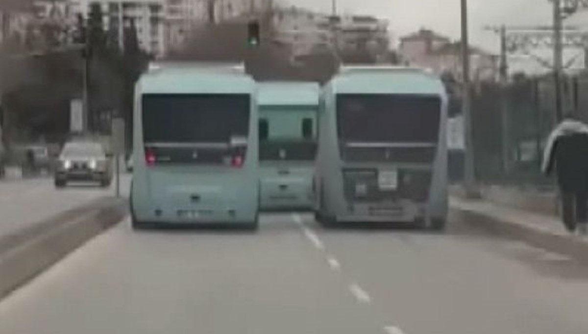 İstanbul'da minibüs rallisi karakolda bitti