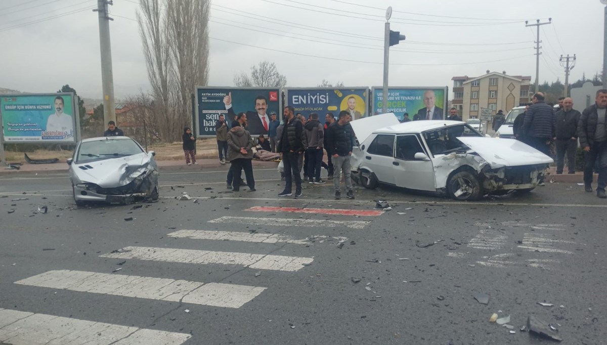 Nevşehir’de kafa kafaya trafik kazası: 4 yaralı