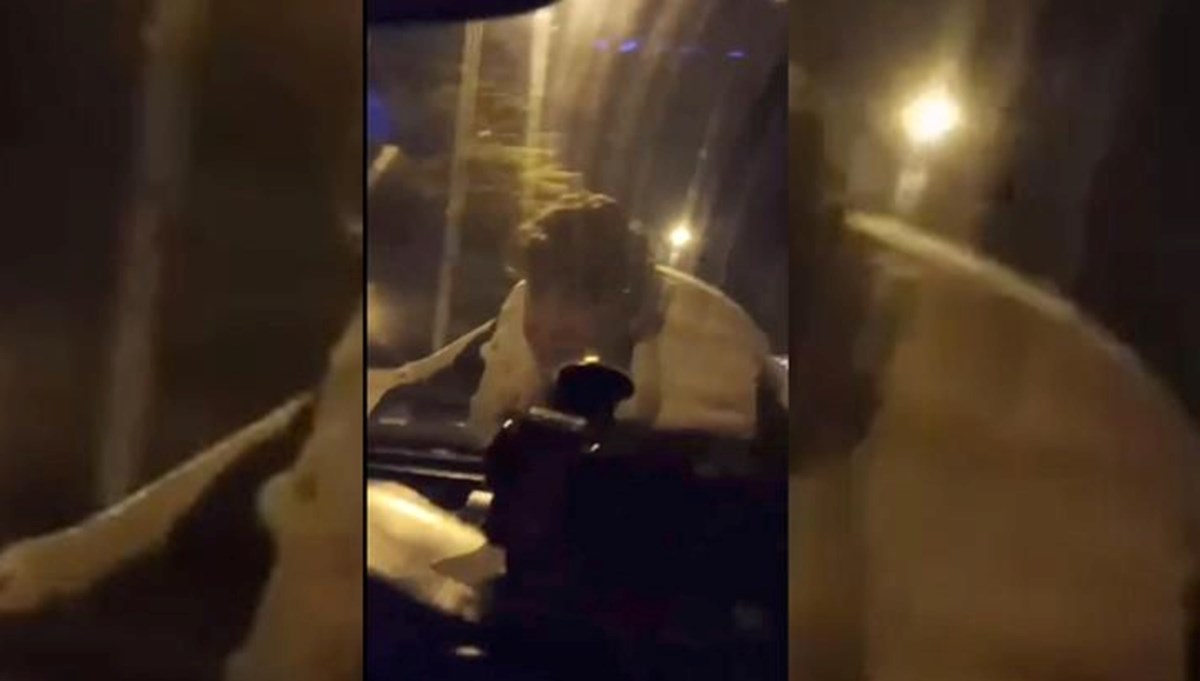 Ankara'da otomobilde tehlikeli yolculuk: O anları sosyal medyada paylaştı