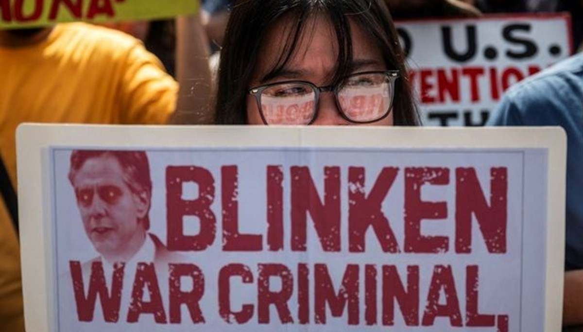 Blinken'a Filipinler'de protesto: Soykırımı durdurdun