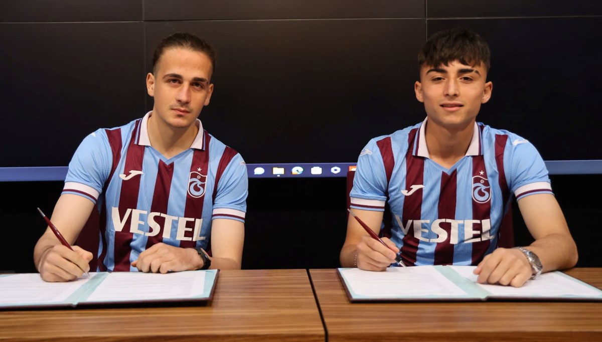 Trabzonspor Muhammed Ali Çamkerten ve Zekeriya Berk Bulut ile profesyonel sözleşme imzaladı