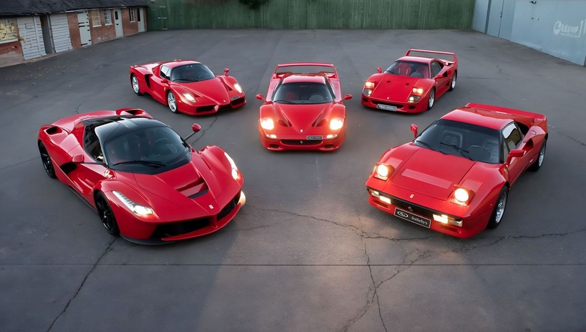 Beş efsane Ferrari modeli satışa çıkıyor