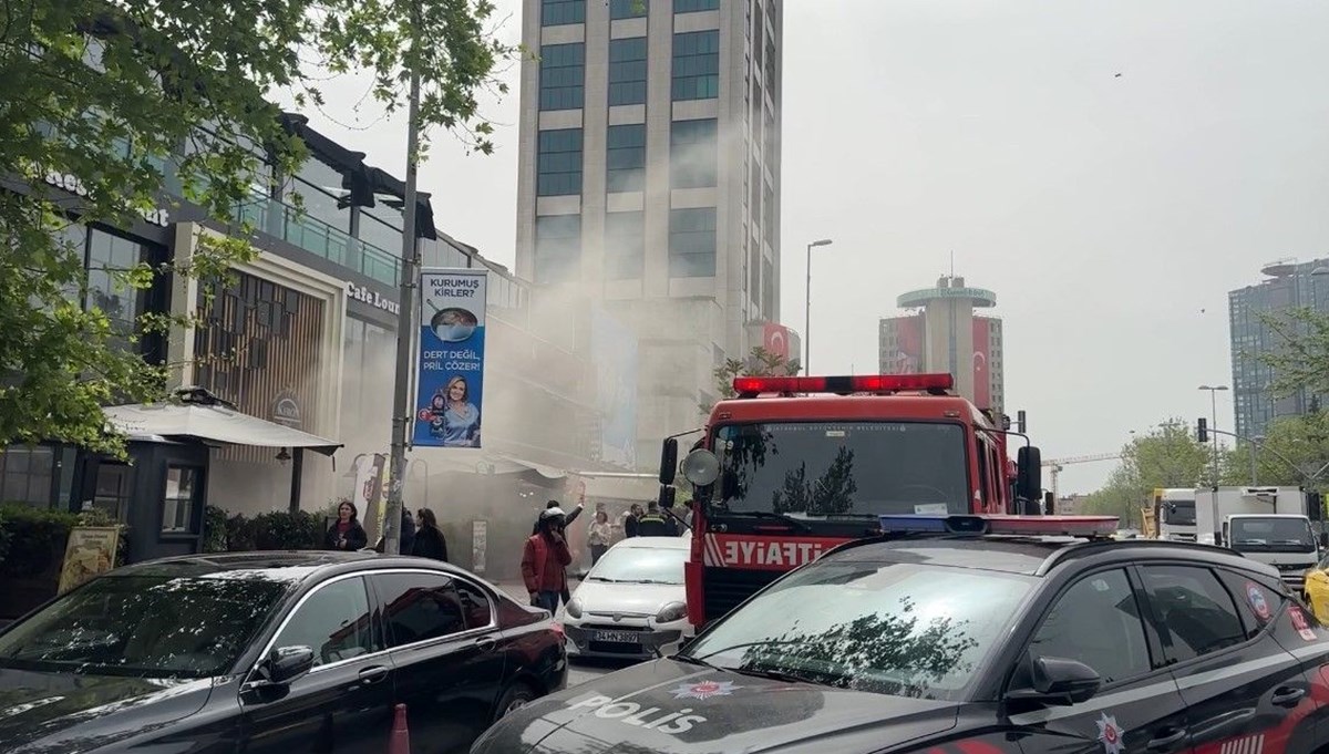 Beşiktaş'ta restoranda yangın paniği