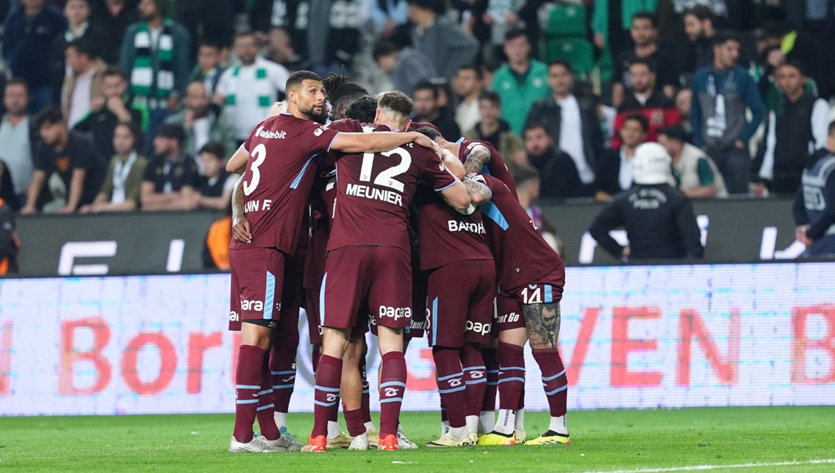 Trabzonspor, Konya'da 3 puanı 3 golle aldı