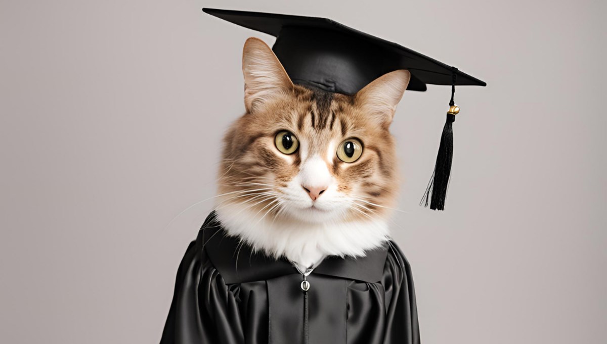 ABD'de bir kediye onursal diploma verildi