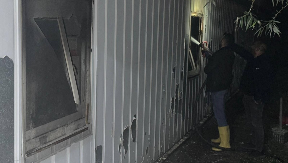 Bingöl'de işçi konteynerinde yangın: 1 ölü