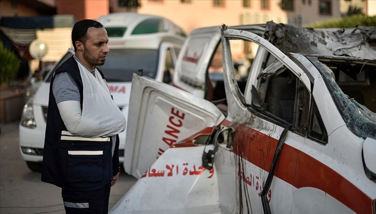 Filistin Kızılayı: İsrail ambulansımızı kasıtlı vurdu