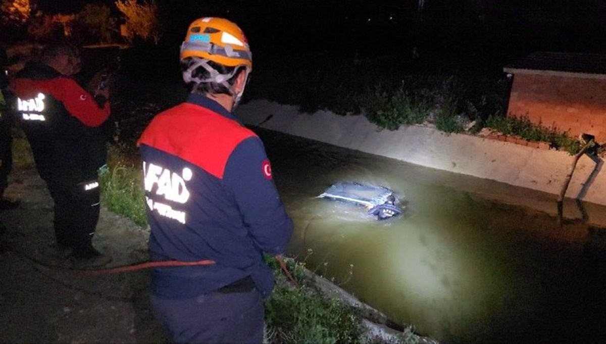 Tokat'ta otomobil su kanalına düştü: 2 ölü
