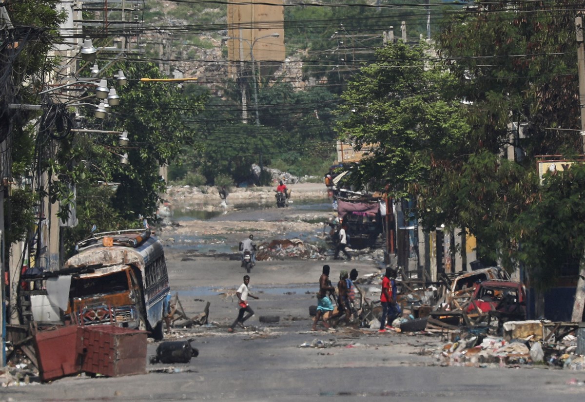 Çete şiddetinin kasıp kavurduğu Haiti sokakları.