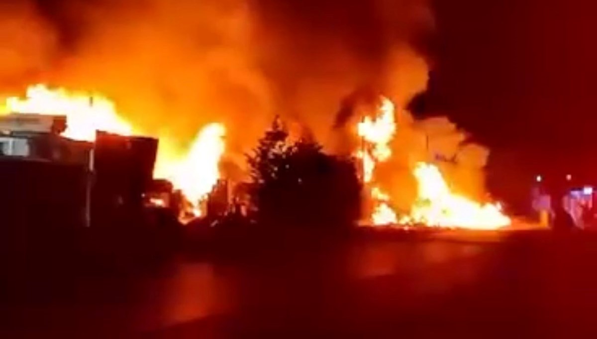 Bursa'da Hurdacılar Sitesi'nde yangın
