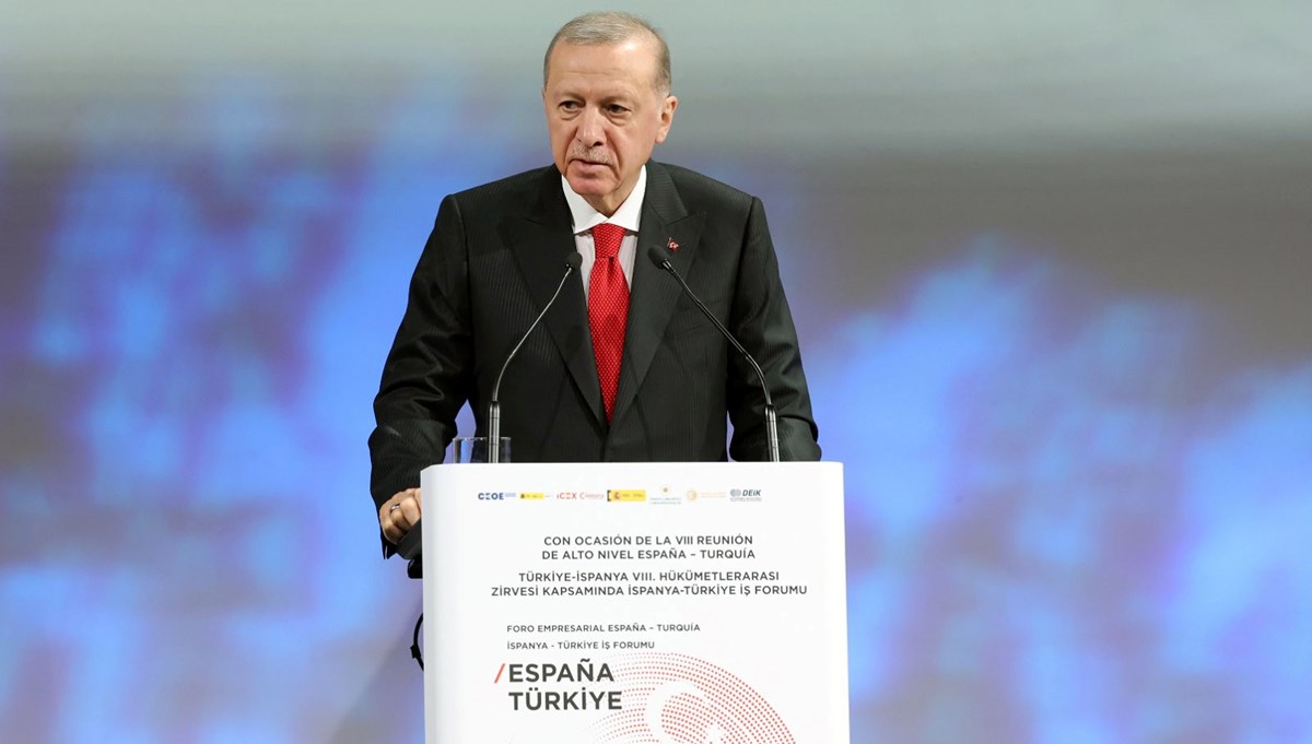 Cumhurbaşkanı Erdoğan'dan İspanya'ya Gazze teşekkürü