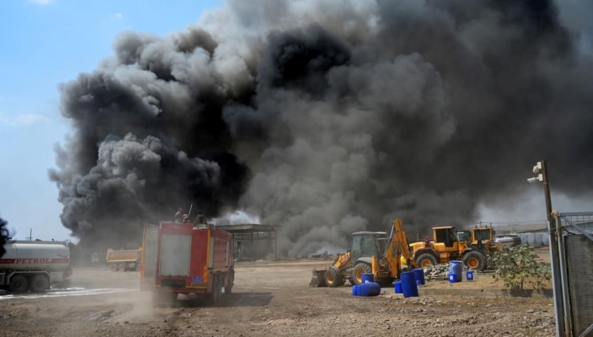 Erbil'deki rafine yangını 20 saatte kontrol altına alındı: Zarar 8 milyon dolar