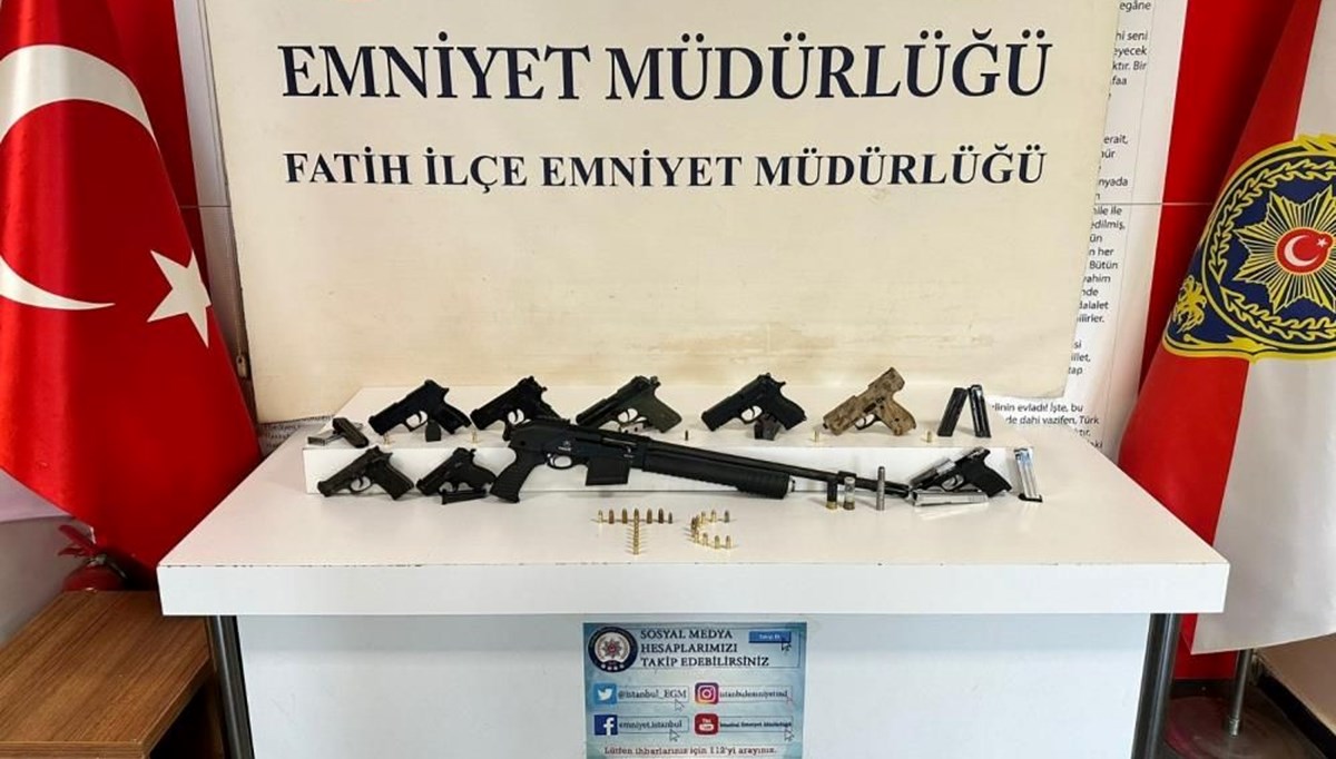 İstanbul'da bakkalda silah ticareti