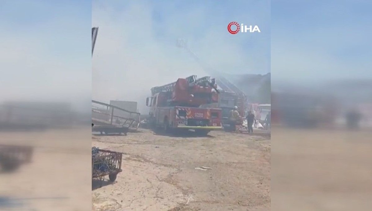 İstanbul'da hayvan çiftliğinde korkutan yangın