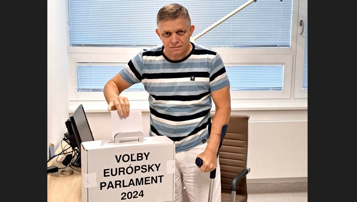 Slovakya Başbakanı Fico, AP seçimi için hastanede oy kullandı