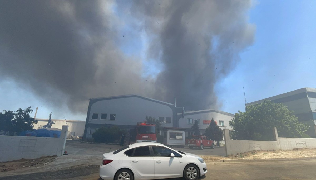 Tekirdağ'da fabrika yangını