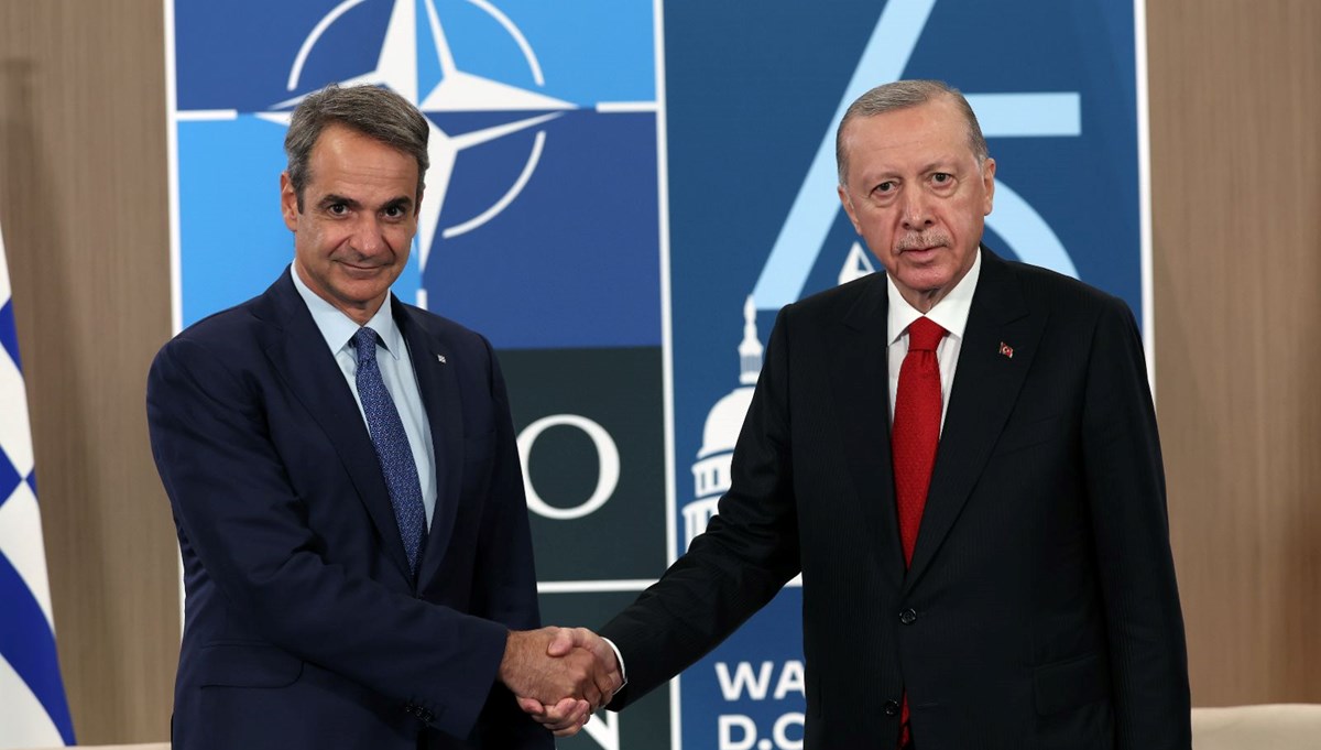 Cumhurbaşkanı Erdoğan NATO Zirvesi'nde: Miçotakis, Meloni ve Scholz ile görüştü