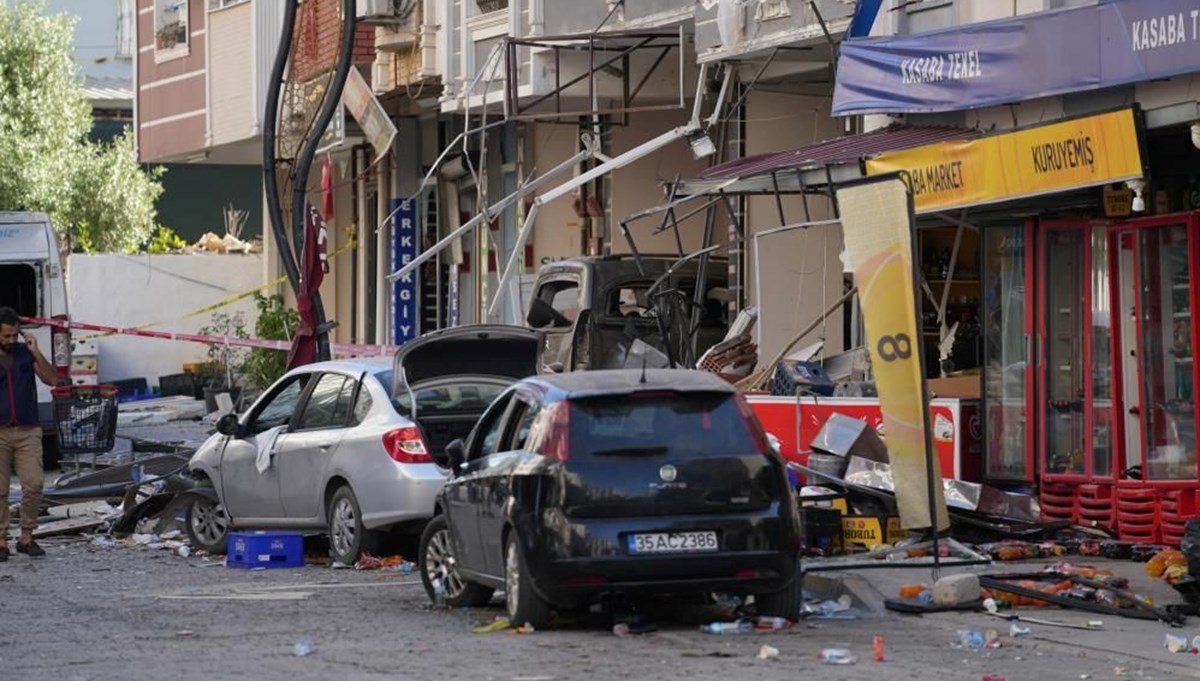 İzmir Torbalı’da patlama sonrası hasar tespit çalışmaları başladı