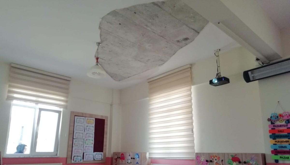 Kur'an kursunda tavan çöktü: İki çocuk yaralandı